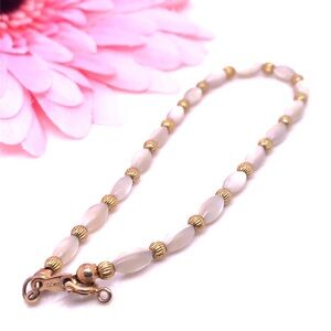 Oval Catseye Beaded Bracelet